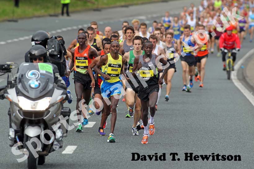 Soon after the start of the 2012 BUPA GNR.